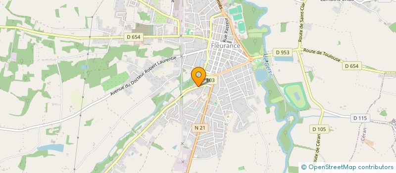 localisation de l'entreprise MONSIEUR GEORGES BESSEYRE  FLEURANCE