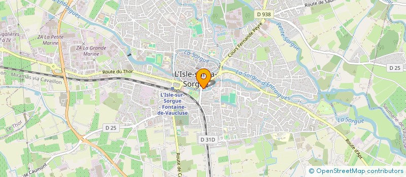 localisation de l'entreprise MONSIEUR GEORGES BEYROT  L ISLE SUR LA SORGUE