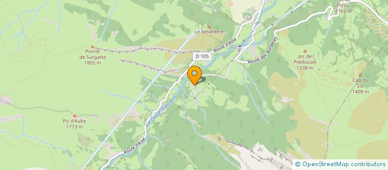 localisation de l'entreprise MONSIEUR GEORGES BIDART  ARRENS-MARSOUS