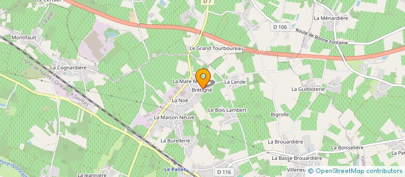 localisation de l'entreprise MONSIEUR GEORGES BIGEARD à LE PALLET