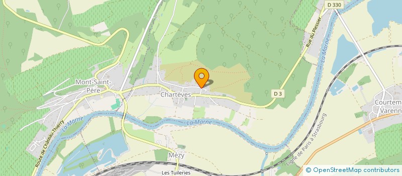 localisation de l'entreprise MONSIEUR GEORGES BILLET  CHARTEVES