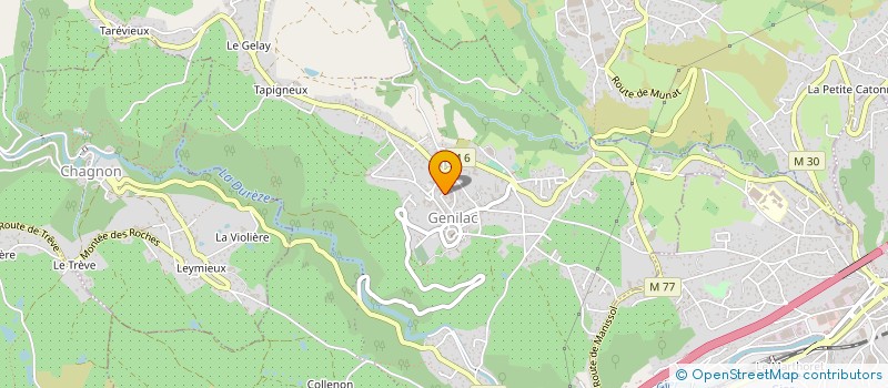 localisation de l'entreprise MONSIEUR GEORGES BILLOTET  GENILAC