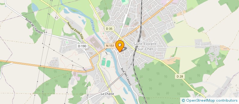 localisation de l'entreprise MONSIEUR GEORGES BISSONNIER  SAINT-FLORENT-SUR-CHER