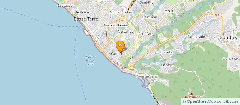 localisation de l'entreprise MONSIEUR GEORGES BITOR à BASSE-TERRE