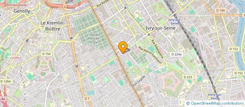 localisation de l'entreprise MONSIEUR GEORGES BLERY  IVRY-SUR-SEINE