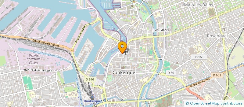 localisation de l'entreprise MONSIEUR GEORGES BLONDELLE à DUNKERQUE
