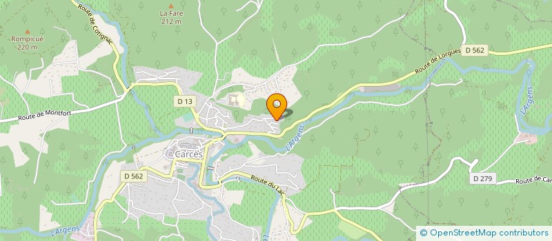 localisation de l'entreprise MONSIEUR GEORGES BODI  CARCES