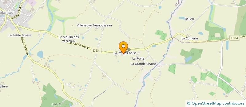 localisation de l'entreprise MONSIEUR GEORGES BOITAULT  CHEMILLE-EN-ANJOU