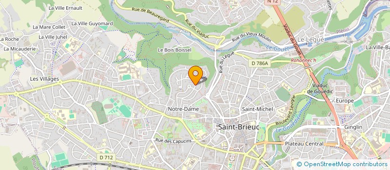 localisation de l'entreprise MONSIEUR GEORGES BONCOURS à SAINT-BRIEUC