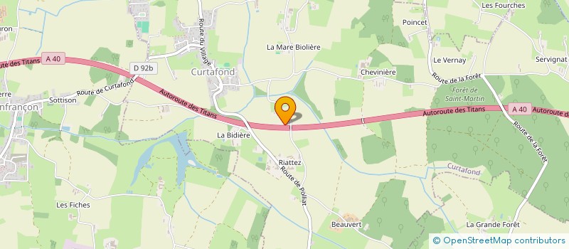 localisation de l'entreprise MONSIEUR GEORGES BONNET  CURTAFOND