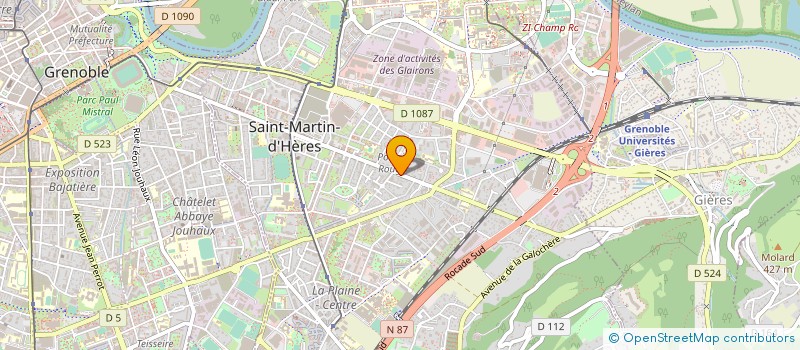 localisation de l'entreprise MONSIEUR GEORGES BONTEMPS  SAINT-MARTIN-D'HERES