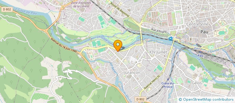 localisation de l'entreprise MONSIEUR GEORGES BORIE GUICHOT  JURANCON