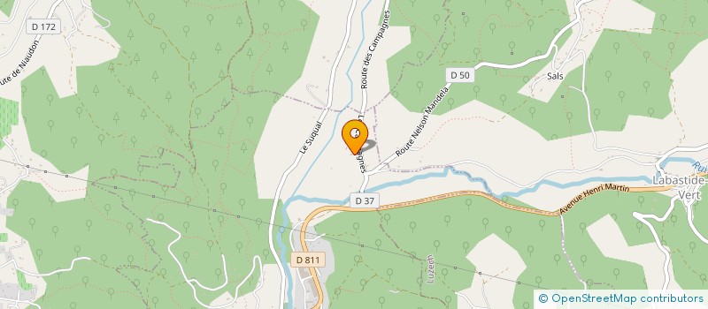 localisation de l'entreprise MONSIEUR GEORGES BORREDON  LUZECH