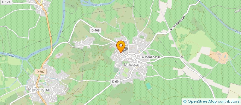 localisation de l'entreprise MONSIEUR GEORGES BOSSY  SAINT-MARCEL-SUR-AUDE