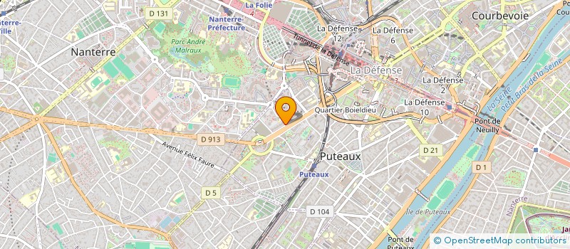 localisation de l'entreprise MONSIEUR GEORGES BOU NAJM à PUTEAUX