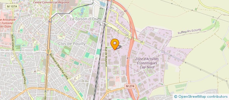 localisation de l'entreprise MONSIEUR GEORGES BOUCLET à DIJON