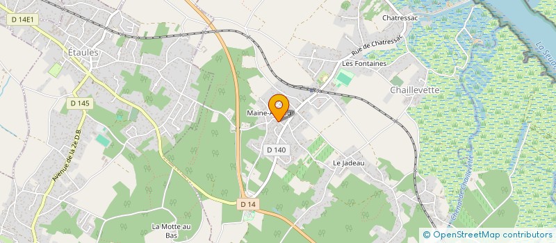 localisation de l'entreprise MONSIEUR GEORGES BOUDOU à CHAILLEVETTE