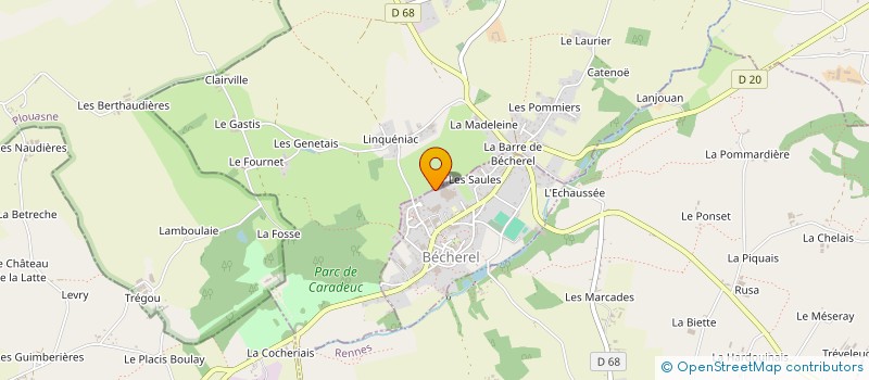 localisation de l'entreprise MONSIEUR GEORGES BOUILLET à BECHEREL
