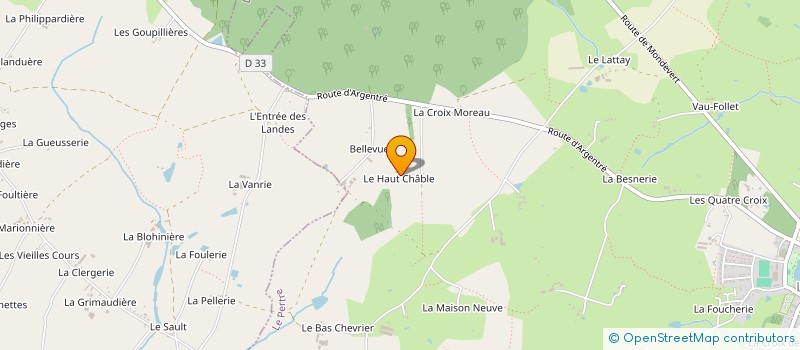 localisation de l'entreprise MONSIEUR GEORGES BOULANGER  LE PERTRE