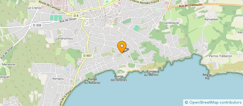 localisation de l'entreprise MONSIEUR GEORGES BOULESTREAU  CROZON