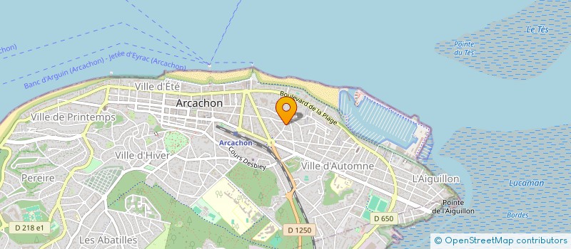 localisation de l'entreprise MONSIEUR GEORGES BOUQUET  ARCACHON
