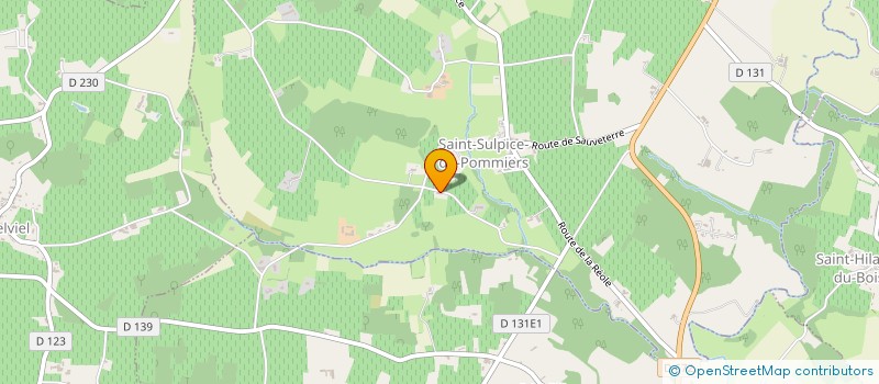 localisation de l'entreprise MONSIEUR GEORGES BOURGEOIS  SAINT-SULPICE-DE-POMMIERS