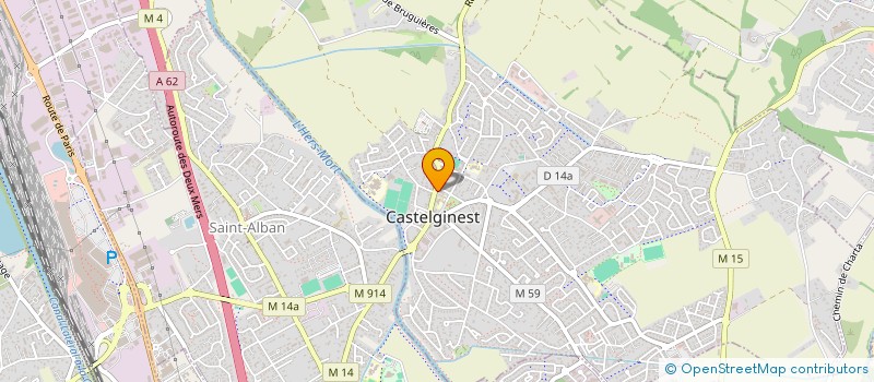 localisation de l'entreprise MONSIEUR GEORGES BOURGUIGNON  CASTELGINEST