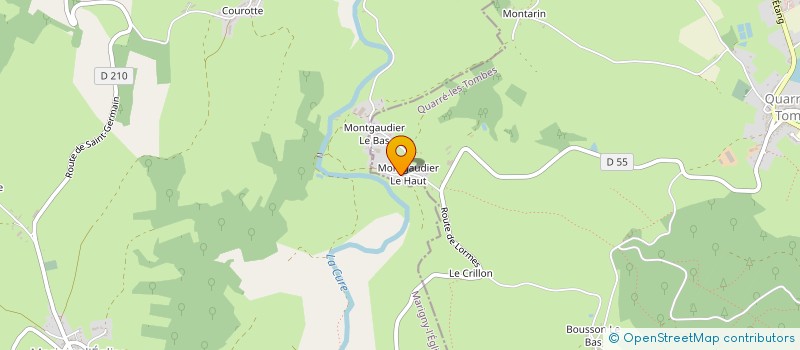 localisation de l'entreprise MONSIEUR GEORGES BOUSSARD  CHASTELLUX SUR CURE