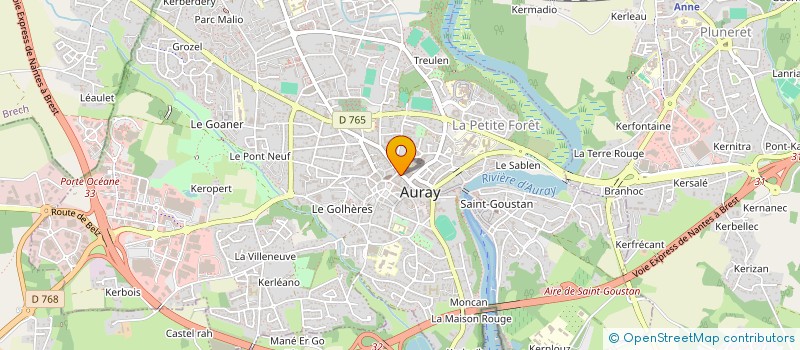 localisation de l'entreprise MONSIEUR GEORGES BOUSSION à AURAY