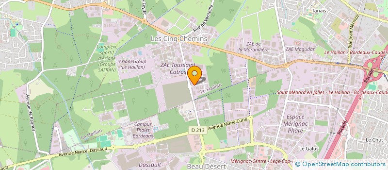 localisation de l'entreprise MONSIEUR GEORGES BOUTHORS  LE HAILLAN