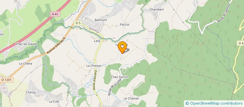 localisation de l'entreprise MONSIEUR GEORGES BOUVIER  CHAINAZ-LES-FRASSES