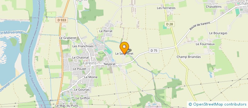 localisation de l'entreprise MONSIEUR GEORGES BRANCIOT  FAREINS