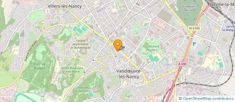 localisation de l'entreprise MONSIEUR GEORGES BRIOT  VANDUVRE-LES-NANCY