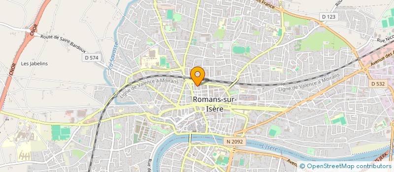 localisation de l'entreprise MONSIEUR GEORGES BRISSON à ROMANS-SUR-ISERE