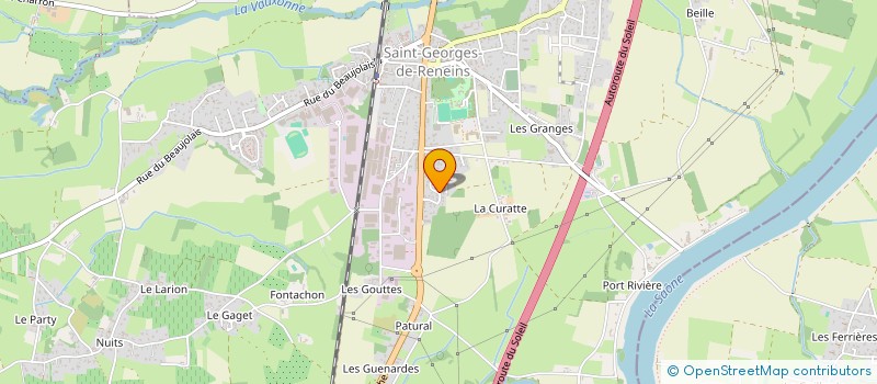 localisation de l'entreprise MONSIEUR GEORGES BRIZE  SAINT-GEORGES-DE-RENEINS