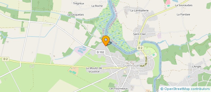 localisation de l'entreprise MONSIEUR GEORGES BROSSARD à GUENROUET
