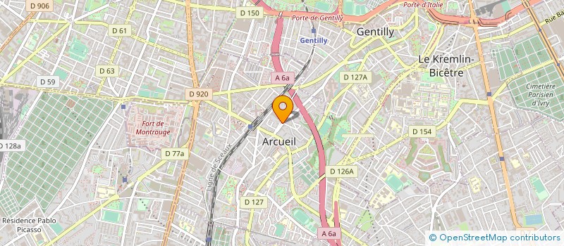 localisation de l'entreprise MONSIEUR GEORGES BROULIS  ARCUEIL