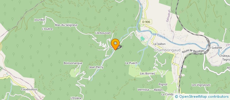 localisation de l'entreprise MONSIEUR GEORGES BRUN à CHAMBORIGAUD