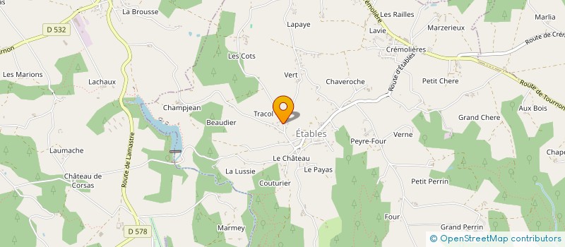 localisation de l'entreprise MONSIEUR GEORGES BRUYERE à ETABLES