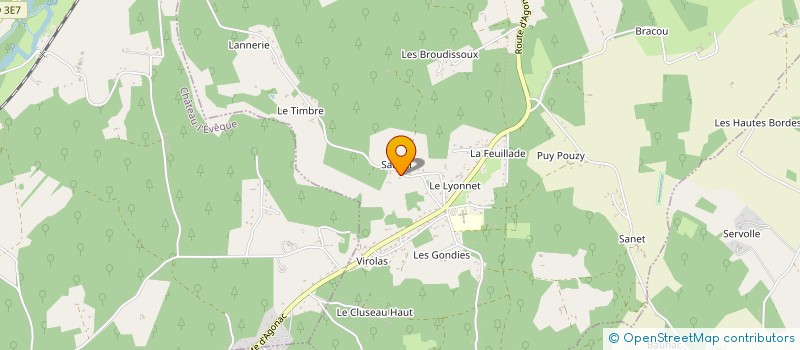 localisation de l'entreprise MONSIEUR GEORGES BUISSON  AGONAC