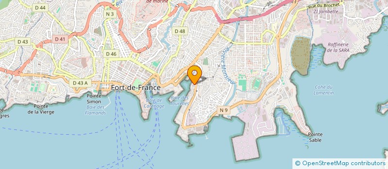 localisation de l'entreprise MONSIEUR GEORGES BURE à FORT DE FRANCE