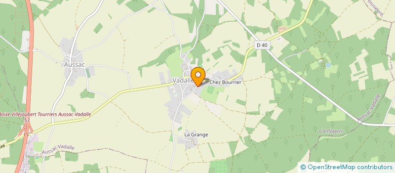 localisation de l'entreprise MONSIEUR GEORGES BUTEAU à AUSSAC-VADALLE