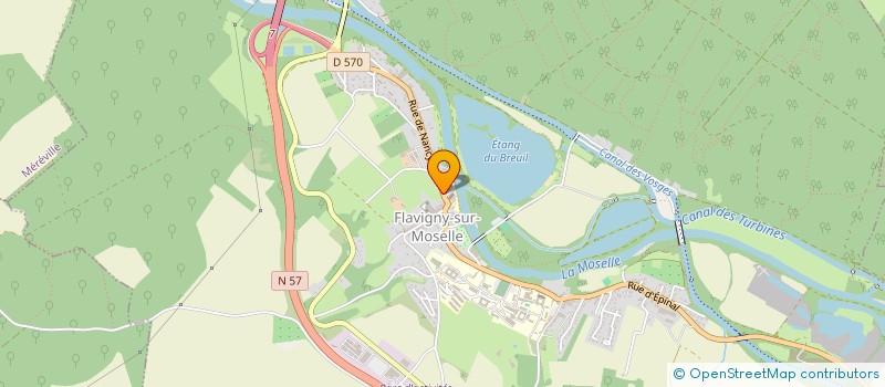 localisation de l'entreprise MONSIEUR GEORGES BUTLINGAIRE  FLAVIGNY-SUR-MOSELLE