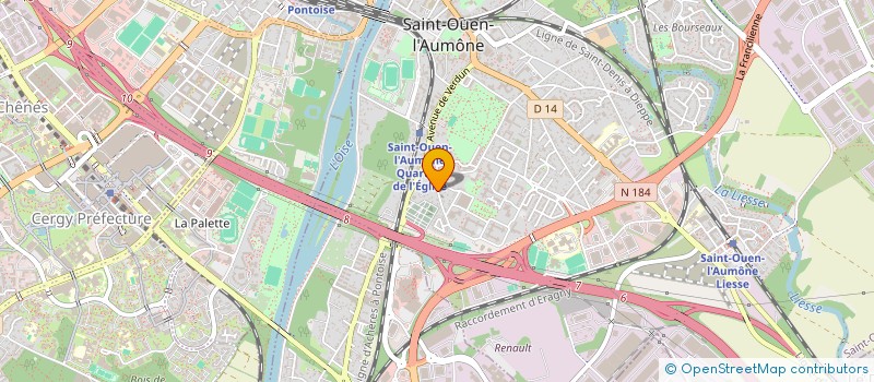 localisation de l'entreprise MONSIEUR GEORGES CADE  SAINT OUEN L'AUMONE