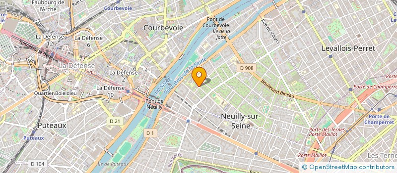 localisation de l'entreprise MONSIEUR GEORGES CAILLARD à NEUILLY-SUR-SEINE