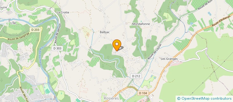 localisation de l'entreprise MONSIEUR GEORGES CANOVA  ROSIERES