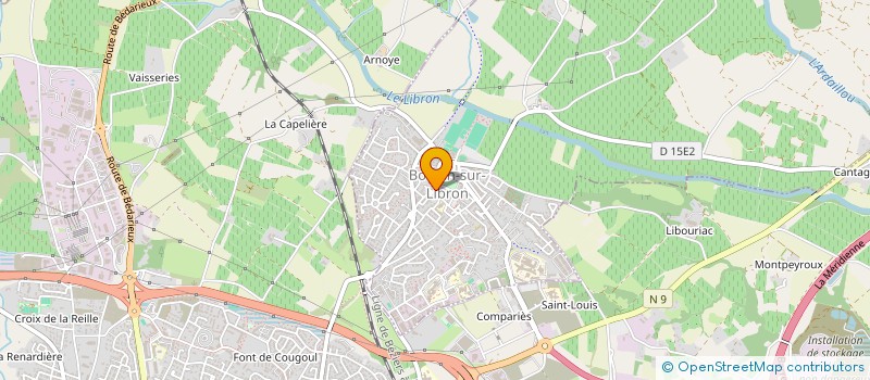 localisation de l'entreprise MONSIEUR GEORGES CARBONNEL  BOUJAN-SUR-LIBRON