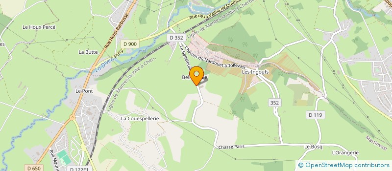 localisation de l'entreprise MONSIEUR GEORGES CARRE  MARTINVAST