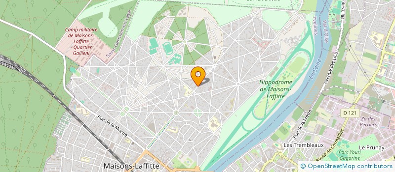 localisation de l'entreprise MONSIEUR GEORGES CARRE  MAISONS-LAFFITTE