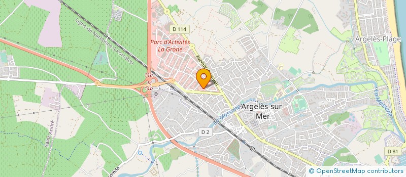 localisation de l'entreprise MONSIEUR GEORGES CASSAGNE  ARGELES-SUR-MER